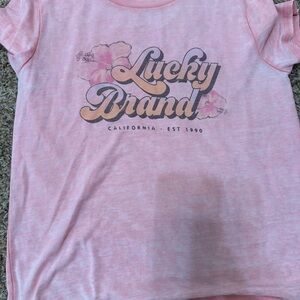 Lucky Brand Light Pink Kids T-Shirt